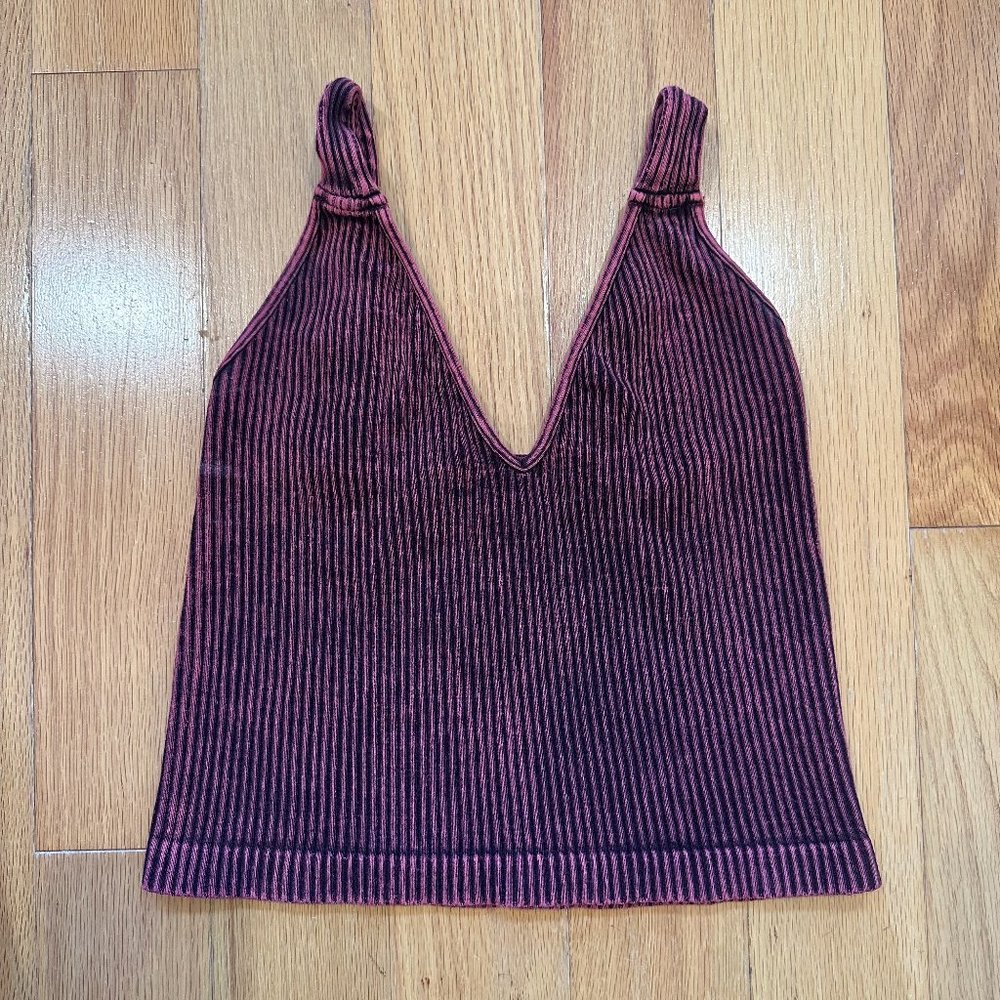 Free People Intimates Black and Pink Tank - XS/Small
